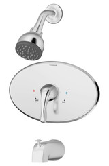 Symmons Origins Tub & Shower Faucet System With Valve - Chrome - 9602-PLR-OP