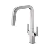 Oakland Single Hole Two Handles Pull Out Spray Kitchen Faucet - Brushed Nickel - KSK1219BN