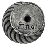 MNG Hardware 83964 1 1/4" Knob - French Twist - Distressed Pewter