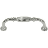 MNG Hardware 84114 5" Pull - French Twist - Polished Nickel