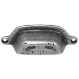 MNG Hardware 6" Cup Pull - Riverstone - Distressed Pewter - 84864
