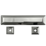 MNG Hardware 83714 5" Pull with Back Plate - Poise - Polished Nickel