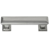 MNG Hardware 5" Pull with Back Plate - Poise - Polished Nickel - 83714