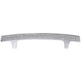 MNG Hardware 128mm Pull - Bellagio - Polished Chrome/Cyrstal - 5.04 Inches - 18326