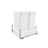 Rev-A-Shelf TWCSC-2150DM-2 Tandem Pullout Waste/Trash Container w/ Soft-Close