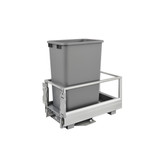 Rev-A-Shelf Aluminum Pullout Trash/Waste Container for Full-Height Cabinet with Soft Open/Close - 5149-1550DM-117