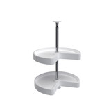 Rev-A-Shelf Polymer Kidney-Shaped 2-Shelf Lazy Susan for Corner Wall Cabinets - LD-2472-18-11-1