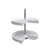 Rev-A-Shelf Polymer Pie-Cut 2-Shelf Lazy Susan for Corner Base Cabinets - LD-2942-24-11-1