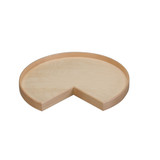 Rev-A-Shelf Natural Wood Kidney-Shaped Lazy Susan for Corner Base Cabinets w/ Swivel Bearing - LD-4NW-401-28BS-1