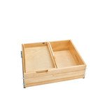 Rev-A-Shelf Wood Base Cabinet Two-Tier Replacement Deep Drawer System w/ Soft-Close - 4WTCDD-30HSC-1
