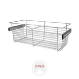 Rev-A-Shelf CB-301411CR-3 30" W Closet Basket for Custom Closet Systems