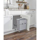 Rev-A-Shelf RUKD-820-1 Undersink Chrome Steel Pullout Waste/Trash Container