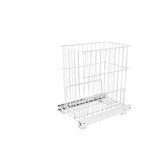 Rev-A-Shelf HRV-1220 S Steel Wire Pullout Hamper for Vanity/Closet Applications
