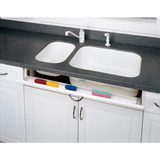 Rev-A-Shelf 6541-36SC-11-52 Polymer Trim-to-Fit Slim Tip Out Tray for Sink Base Cabinets w/ Soft-Close