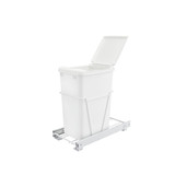 Rev-A-Shelf RV-12PB-L White Steel Pullout Waste/Trash Container w/included lid