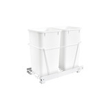 Rev-A-Shelf White Steel Pullout Waste/Trash Containers - RV-15PB-2 S