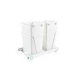Rev-A-Shelf RV-18PB-2 S White Steel Pullout Waste/Trash Container