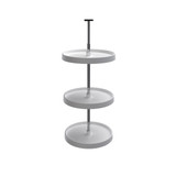 Rev-A-Shelf Value Line Polymer Full-Circle 3-Shelf Lazy Susans for 39" to 42" H Corner Wall Cabinets - 3073-18-11-536