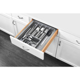 Rev-A-Shelf GCT-3S-52 Polymer Trim-to-Fit Glossy Drawer Insert Cutlery Organizer