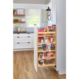 Rev-A-Shelf 448-TPF58-5-1 Wood Tall Cabinet Pullout Pantry Organizer w/ Soft-Close