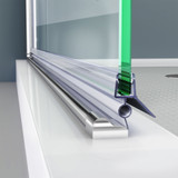 Dreamline 63015100-1067 309D2-10, Clear Bottom Vinyl Sweep with a Deflector, 42 in. Length, for 3/8 in. (10 mm.) Glass Shower Door