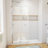 Dreamline SD-363472Q-01 Aqua-Q Fold 33 1/2 inch W x 72 inch H Frameless Bi-fold Shower Door in Chrome