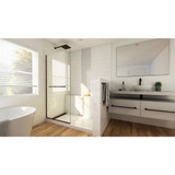 Dreamline SDLI34W720XTX06 Linea 34 inch W x 72 inch H Frameless Fixed Shower Screen in Oil Rubbed Bronze