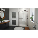 Dreamline SDVH48W760VXX06 Sapphire-V 44 - 48 inch W x 76 inch H Semi-Frameless Bypass Shower Door in Oil Rubbed Bronze