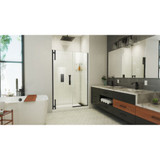 Dreamline SDAD56W721VXX09 Ascend 56 - 57 inch W x 72 inch H Frameless Pivot Shower Door in Matte Black