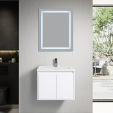 Blossom Bern 24" Wall Hung Vanity with Ceramic Sink - Glossy White - V8035 24 01 C