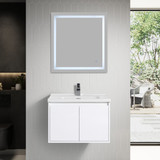 Blossom Bern 28" Wall Hung Vanity with Ceramic Sink - Glossy White - V8035 28 01 C
