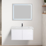 Blossom Bern 36" Wall Hung Vanity with Ceramic Sink - Glossy White - V8035 36 01 C