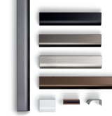 Viefe 0372128L31 40 ONA - CC128L200mm Brushed Grey Handle Viefe 0372128L31 40 ONA - CC128L200mm Brushed Grey Handle