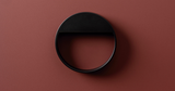 Viefe 0496064ZM2 Bau - CC64D90mm Matte Black Round Pull