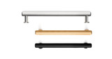 Viefe RILLE-CC160L190mm Brushed Brass Handle - 0528160L291