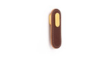 Viefe OBLONG - 22X70mm Brown Leather+Brushed Gold Handle - 0507070P3628