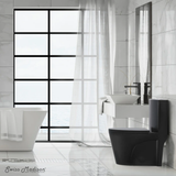 Swiss Madison SM-1T274MB St. Tropez One Piece Elongated Toilet Dual Vortex Flush 1.1/1.6 gpf with 10" Rough-In, Matte Black