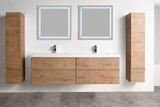 Blossom Assisi 72" Wall Hung Vanity With Acrylic Sink - Classic Oak - V8036 72 29 A