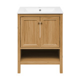 Swiss Madison SM-BV240 Château 24" Bathroom Vanity in Natural Oak With Sink