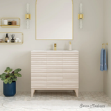 Swiss Madison SM-BV471W Cascade 36" Bathroom Vanity - White With Sink