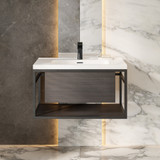 Swiss Madison SM-BV330B Claire 30" Wall-hung Vanity - Black With Sink