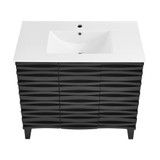 Swiss Madison SM-BV471B Cascade 36" Bathroom Vanity - Black With Sink