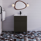 Swiss Madison SM-BV271CG Bernay 24" Bathroom Vanity - Cedar Grey With Sink