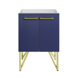 Swiss Madison SM-BV212NB-C Annecy 24" Navy Blue Bathroom Vanity - Cabinet Only