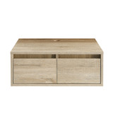Swiss Madison SM-BV700-C Avancer 24" Wall Hung Bathroom Vanity Cabinet without Top in Weathered Oak