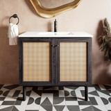 Swiss Madison SM-BV663B-C Classe 36" Bathroom Vanity in Black - Cabinet Only