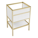 Swiss Madison SM-BV901WG-C Cache 24" Freestanding, Bathroom Vanity - White and Gold Cabinet Only