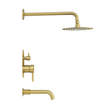 Swiss Madison SM-STF00BG Ivy Single-Handle 1-Spray Tub and Shower Faucet - Brushed Gold (Valve Included) Swiss Madison SM-STF00BG Ivy Single-Handle 1-Spray Tub and Shower Faucet - Brushed Gold (Valve Included)