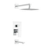 Swiss Madison SM-STF01C Concorde Single-Handle 1-Spray Tub and Shower Faucet in Chrome (Valve Included)