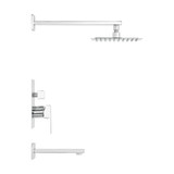 Swiss Madison SM-STF01C Concorde Single-Handle 1-Spray Tub and Shower Faucet - Chrome (Valve Included) Swiss Madison SM-STF01C Concorde Single-Handle 1-Spray Tub and Shower Faucet - Chrome (Valve Included)
